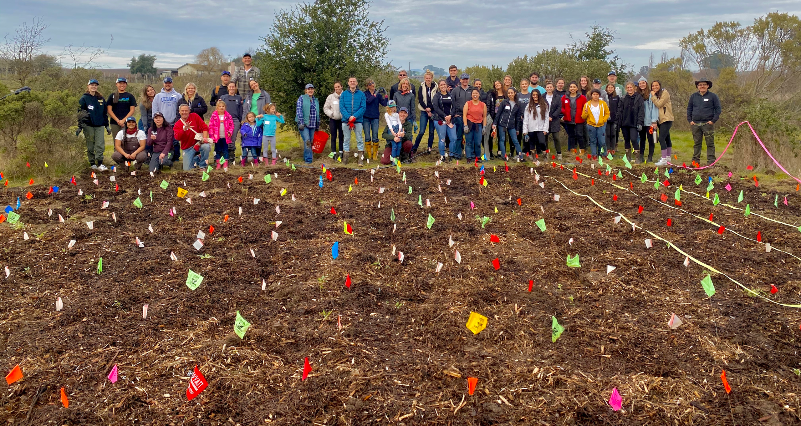 group photo of volunteers
